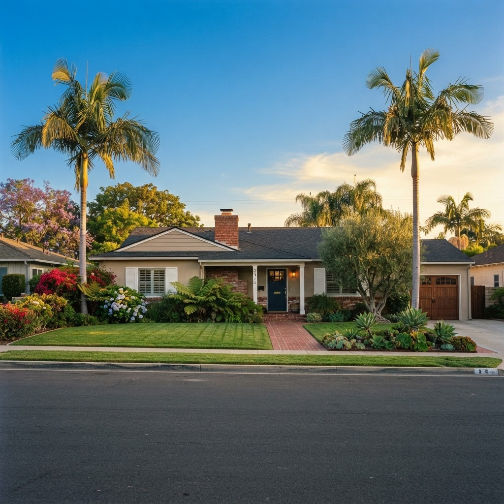 Certified inspector arriving at a Southern California home for environmental testing